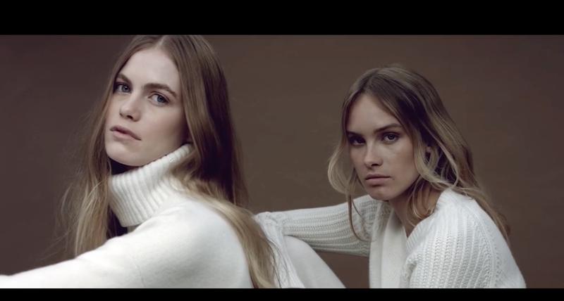 Due modelle per la campagna Alpha Studio